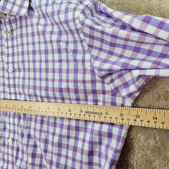 ETON Contemporary Dress Shirt Button-Down Men's Size 16 - 41 Long Sleeve Plaid - Picture 4 of 14